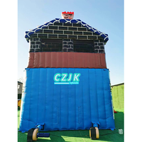 Aire de jeux extérieure pour adultes, toboggan gonflable en PVC avec souffleur d'air pour enfants