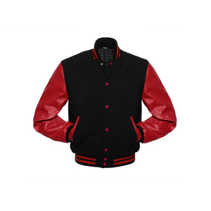 <b>Winter</b> Products 2025 Street Wear Men's Varsity <b>Jacket</b> Designer Clothes Men's <b>Leather</b> and Wool High Street Style Varsity <b>Jacket</b> - Product Image 4
