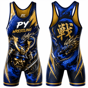 OEM Custom Front Stretch Wrestling Singlets & Uniforms with Digital Print Breathable Quick Dry <b>Light</b> Weight Premium Team Orders - Product Image 1