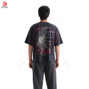 Camiseta Premium de Algodón Grueso para Hombre, Corte Regular, Cuello Redondo, Estilo Urbano y para el Día a Día - Product Image 3