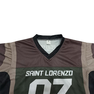 Jersey de Fútbol Americano Personalizado para Hombre, Diseño de Malla Holgado con Cuello en V, para Deportes de Verano - Product Image 3