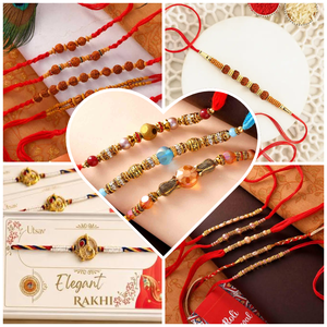 Venta al por mayor de brazaletes religiosos de aleación Raksha Bandhan y brazaletes de la amistad |   Combo de Accesorios de Moda de Diseño Elegante y Moderno - Product Image 1
