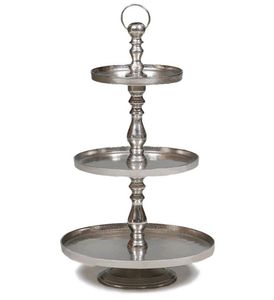 High Quality Eco-Friendly Stainless Steel 2 <b>Tier</b> <b>Cake</b> Stand Decorative Metal Dessert Display Tower Serving Platter Home Party - Product Image 3