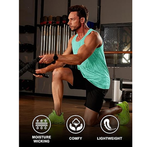 Latest Style Sleeveless Men Tank Top New Design Custom Breathable Plus Size Workout Gym Men Tank Top uploaded by Dress Sports - Product Image 3