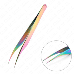 Premium Multi Color Stainless Steel Eyelash Tweezers Set for Extensions High Precision Volume & Isolation <b>Tools</b> - Product Image 5