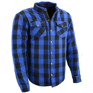 Chemise en flanelle à carreaux bleu et noir pour homme, manches longues, coton, fibre de bambou, respirante, style toutes saisons, chemises et hauts - Product Image 2