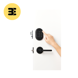 Clavier en alliage de zinc noir, rappel de batterie faible, serrure de porte sans clé - Product Image 1
