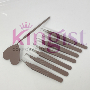 Nuevo Juego de Pinzas para Extensión de Pestañas de Acero Inoxidable con Punta Afilada, Diseño Duradero, Opción de Logotipo Personalizado OEM - Product Image 3