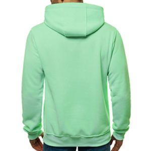 <b>Men's</b> <b>Pink</b> Hooded <b>Sweatshirt</b> Regular Fit Fleece Casual Pullover With Pocket Autumn Wear - Product Image 5