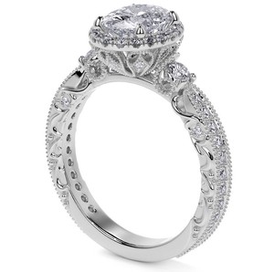 Bague de Fiançailles et de Promesse Solitaire en Moissanite Taille Ovale, en Argent Sterling 925 Plaqué Or 18K, Sertie de Griffes, Luxe, pour Femme - Product Image 2