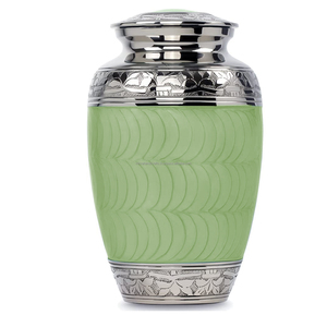 โกศโลหะผสมแบบคลาสสิกสำหรับงานศพของผู้ใหญ่โกศใส่เถ้ากระดูกมนุษย์ทำด้วยมืออย่างประณีตและตกแต่งอย่างหรูหรา - Product Image 1