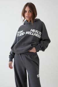 Conjunto Deportivo Personalizado DTF para Mujer, OEM, Informal, de Poliéster y Algodón, Dos Piezas, Sudadera con Capucha y Pantalones, Ropa Urbana a la Moda - Product Image 5
