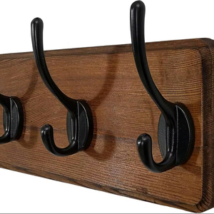 Natural Wooden Wall Hanger Low Price Handmade Wall <b>Hooks</b> for Entryway Bedroom and Bathroom Use By M/<b>S</b> SHAAD HANDICRAFTS - Product Image 1