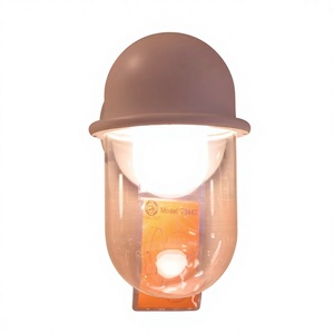 Lampe murale LED décorative sphérique romantique postmoderne pour la maison et le bureau, avec télécommande, construction en fer et verre, lumière blanc chaud - Product Image 1