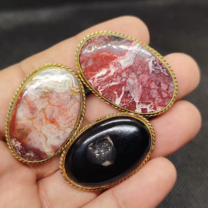 Piedras Preciosas Mixtas de Latón Ranuradas, Piedras Sueltas, Nueva Llegada, Piedra Curativa de Cristal Increíble, Cabujón a Granel, Más Vendido - Product Image 3