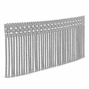 Venta Directa de Fábrica: Flecos de Hilo Metálico Plateado, Adornos de Hilo Metálico, Flecos de Borlas, Hilo Metálico Hecho a Mano, Hilo Francés - Product Image 6