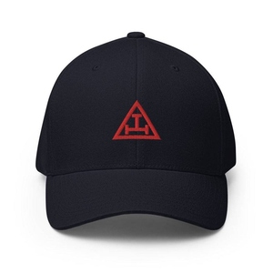 หมวกเบสบอลยูนิเซ็กส์ Royal Arch Chapter - งานปักพรีเมียมสีแดง Triple Tau - Product Image 1