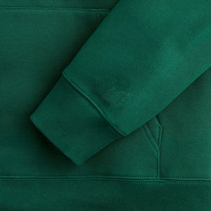 Standing Collar Half <b>Zip</b> Heavyweight Cotton Drop Shoulder Regular Fit Eco-Friendly ODM French Terry Pillow Collar Long Sleeve - Product Image 3