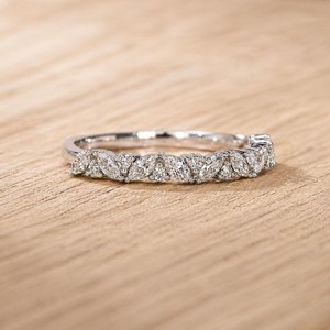 <b>Fine</b> <b>Ring</b> Wholesale Marquise & Round Lab Diamond Engagement <b>Ring</b> DEF Color VS VVS Clarity IGI Certified 10K 14K 18K Solid Gold - Product Image 2