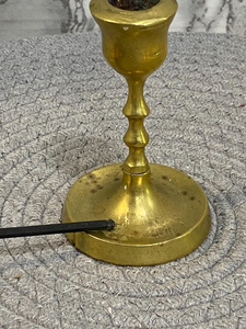 Vintage Solid <b>Brass</b> <b>Candlestick</b> Holders Set of 2 Classic Taper Candle Stands Decorative <b>Brass</b> Candle Holders <b>Antique</b> Style - Product Image 5