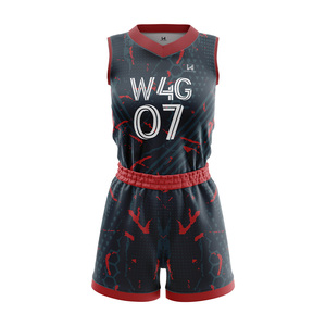 Ensemble d'uniformes de basketball personnalisés sublimés, sans manches, col en V, 100 % polyester, unisexe, toutes saisons, coupe athlétique, vêtements de basketball - Product Image 4