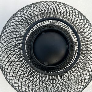 Elegant Metal Iron Basket With Strong Frame And Black Powder Coating Finish For Kitchen <b>Storage</b> Organization And Home - Product Image 2