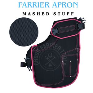 Professional Farrier Apron Factory Leather <b>Canvas</b> Horse Shoeing Apron with Tool Organizer Magnetic Nail Holder <b>Back</b> Pad - Product Image 4