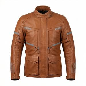 Chaqueta de Motociclista de Cuero Genuino para Hombre de la Mejor Calidad, Nueva Colección de Invierno, Chaquetas de Motocicleta con Protecciones Desmontables Personalizadas - Product Image 1