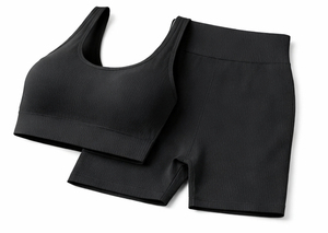 Conjuntos Deportivos para Mujer de 2 Piezas, Bra Deportivo Acanalado sin Costuras, Shorts Ajustados, Ropa para Correr, Fitness, Yoga y Gimnasio - Product Image 6