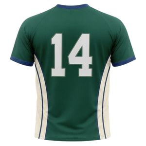 Maillot de netball unisexe vert foncé et blanc en polyester léger pour la compétition sportive d'équipe - Product Image 2