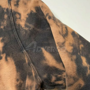 Hoodies délavés à l'acide pour hommes, les plus vendus, prix de gros, basiques, pour usage décontracté, avec logo personnalisé imprimé - Product Image 5