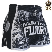 Shorts d'entraînement de Muay Thai et de MMA en soie et satin unisexe pour adultes avec logo personnalisé - Vêtements de sport d'arts martiaux