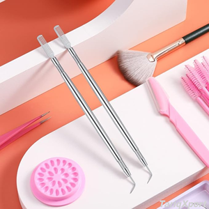 Stainless Steel Metal Lash Lift Rods <b>Eyelash</b> & Eyebrow Perming Tinting Curling Extensions Supplies with Lash <b>Separator</b> Tool - Product Image 6