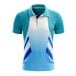 Nouveau modèle d'uniforme de cricket 100% polyester respirant, grande taille, manches courtes, jersey et pantalon à séchage rapide, logo personnalisé, OEM en gros - Product Image 2