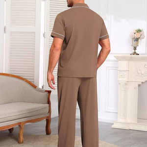 Conjunto de Pijama Ligero Personalizado para Hombre, Ropa de Dormir con Corte Holgado para Noches Reparadoras en Casa, para Todas las Temporadas - Product Image 6