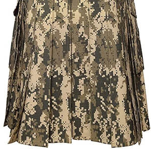 Kilt écossais camouflage pour homme, en coton des Highlands, avec poches à rabat, 100% coton - Product Image 4