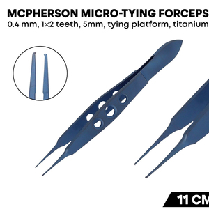 Pince corneale McPherson 11 cm – Instrument chirurgical ophtalmique en titane |   Précision de qualité allemande |   Réutilisable et autoclavable |   CE - Product Image 3