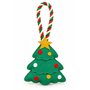 Christmas Tree Dog Chew <b>Toy</b> Festive Red Green White Rope Handle Durable Holiday <b>Pet</b> <b>Toy</b> for Dogs Interactive Play and Chewing - Product Image 1