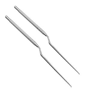 Kit d'instruments ORL professionnels et de haute qualité en acier inoxydable pour usage hospitalier : crochets auriculaires, crochets à cérumen, cure-oreilles droits de type pistolet - Product Image 1