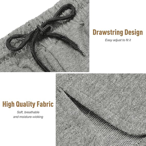 Pantalones Cortos de Algodón para Hombre con Logotipo Personalizado, Casuales, Cintura Elástica, para Verano, de Alta Calidad, Proveedor Mayorista OEM - Product Image 5