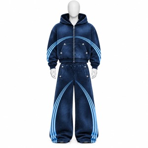 Wholesale Latest Design <b>Men</b>’s Tracksuit <b>Set</b> Streetwear Fashionable Tracksuit Best Price Customized Style <b>Men</b> Tracksuits - Product Image 4