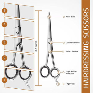 Tijeras de Peluquería Profesionales 2026 de Acero Inoxidable, Tijeras de Belleza con Cuchilla Afilada, Herramientas para Cortar el Cabello, Tijeras de Alta Calidad al por Mayor - Product Image 2