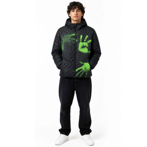 OEM Winter Streetwear High Quality Designer Puffer Jacket Custom Print <b>Pattern</b> Windproof Warm Down Bubble Jacket <b>For</b> Men - Product Image 3