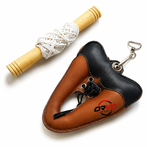ORVO SPORTS - Señuelo de Caza de Aves con Eje de Madera y Cuero de Ante, Accesorio Ligero para Entrenamiento de Cetrería y Práctica al Aire Libre - Product Image 1