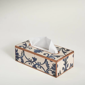 Caja de pañuelos de madera clásica moderna con tapa deslizante, hecha a mano, ecológica, duradera, decorativa, para el hogar y hoteles - Product Image 1