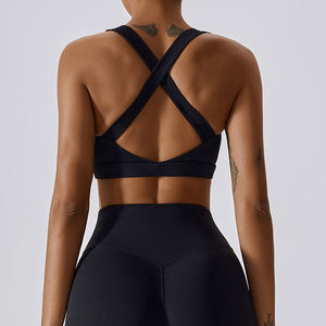 3 Piece Workout Sets <b>Women</b> Strappy Sports Bra High Waist <b>Leggings</b> <b>Crop</b> Top Zip Jacket Gym Yoga Fitness Outfit - Product Image 2