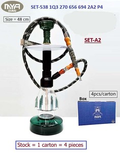 ชุดชิชาสเตนเลสสตีลหรูหรา SET-538 ดีไซน์ทันสมัยแบบด้าน ขายส่งของแท้ - Product Image 2