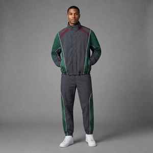 Survêtement coupe-vent en nylon personnalisé pour homme avec bandes réfléchissantes 3M – Veste et pantalon de sport – Vente en gros - Product Image 3