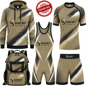 ชุดกีฬาผู้ชาย SINEWY SPORTS MMA สีส้ม พิมพ์ลายแบบ Sublimation ระบายเหงื่อ แห้งเร็ว ชุดฝึกซ้อม - Product Image 1