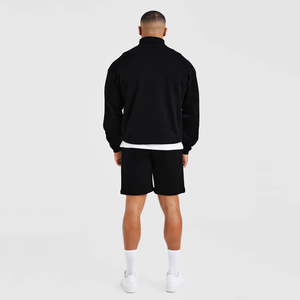Nouveaux sweats à col zippé pour hommes, élégants, en gros, service OEM, logo personnalisé, sweats à col zippé pour hommes à manches longues - Product Image 4